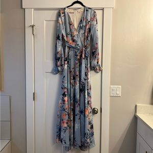 Yumi Kim Floral Maxi Wrap Dress